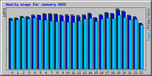 Hourly usage for January 2022